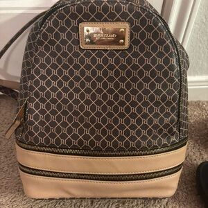 River Island Black and Tan Backpack